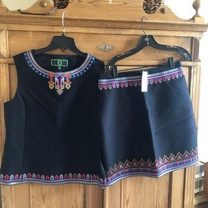 C Wonder top and skirt